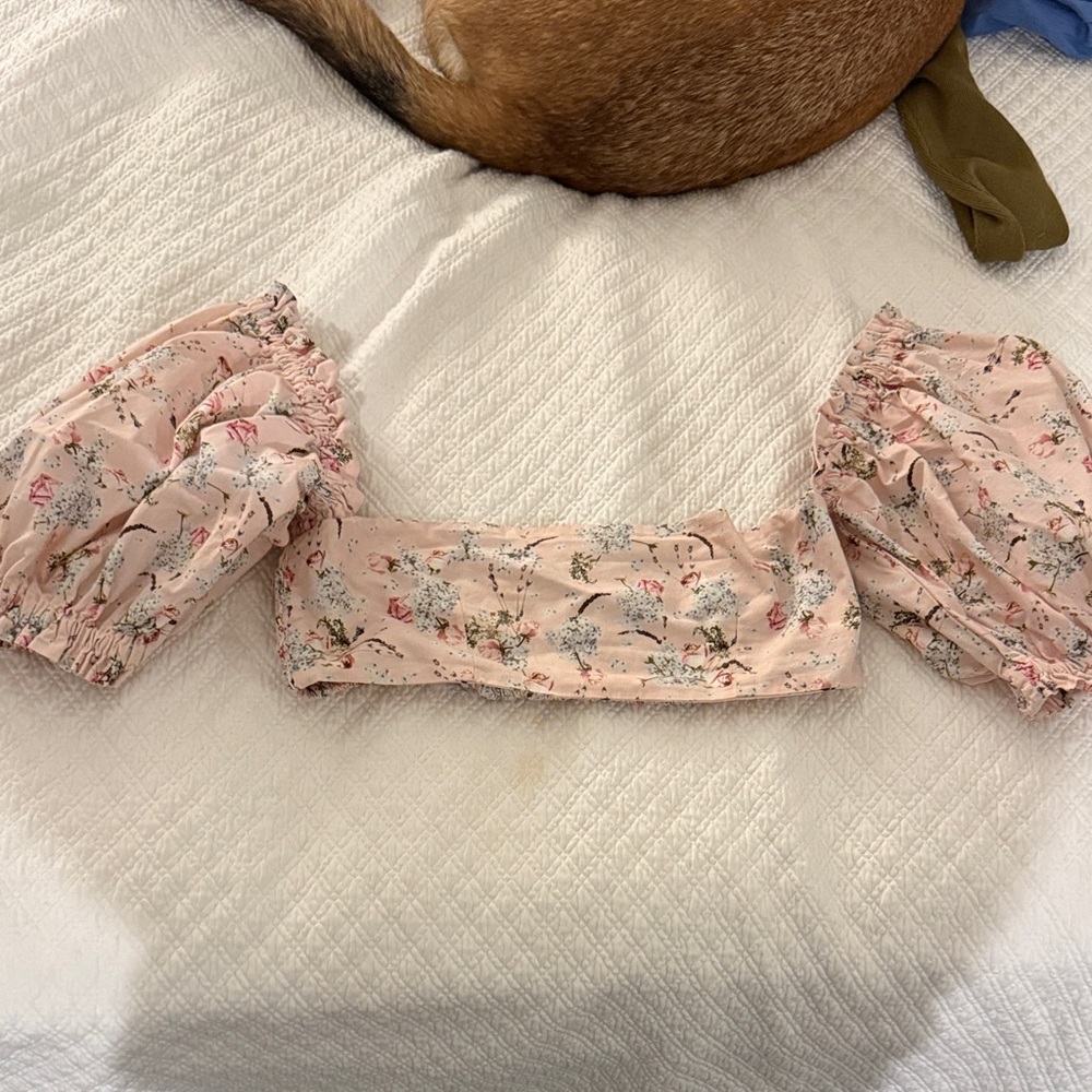 WeWoreWhat Pink Floral Blouse